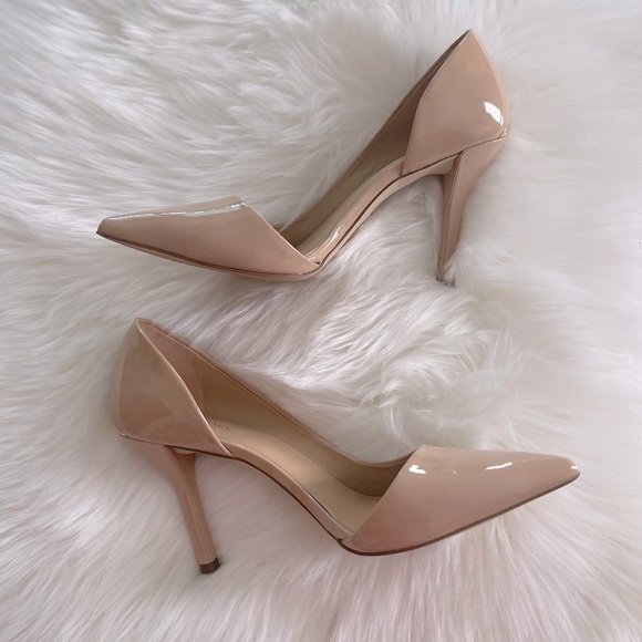 Michael Kors Shoes - Michael Kors D’Orsay Nude Leather Heels